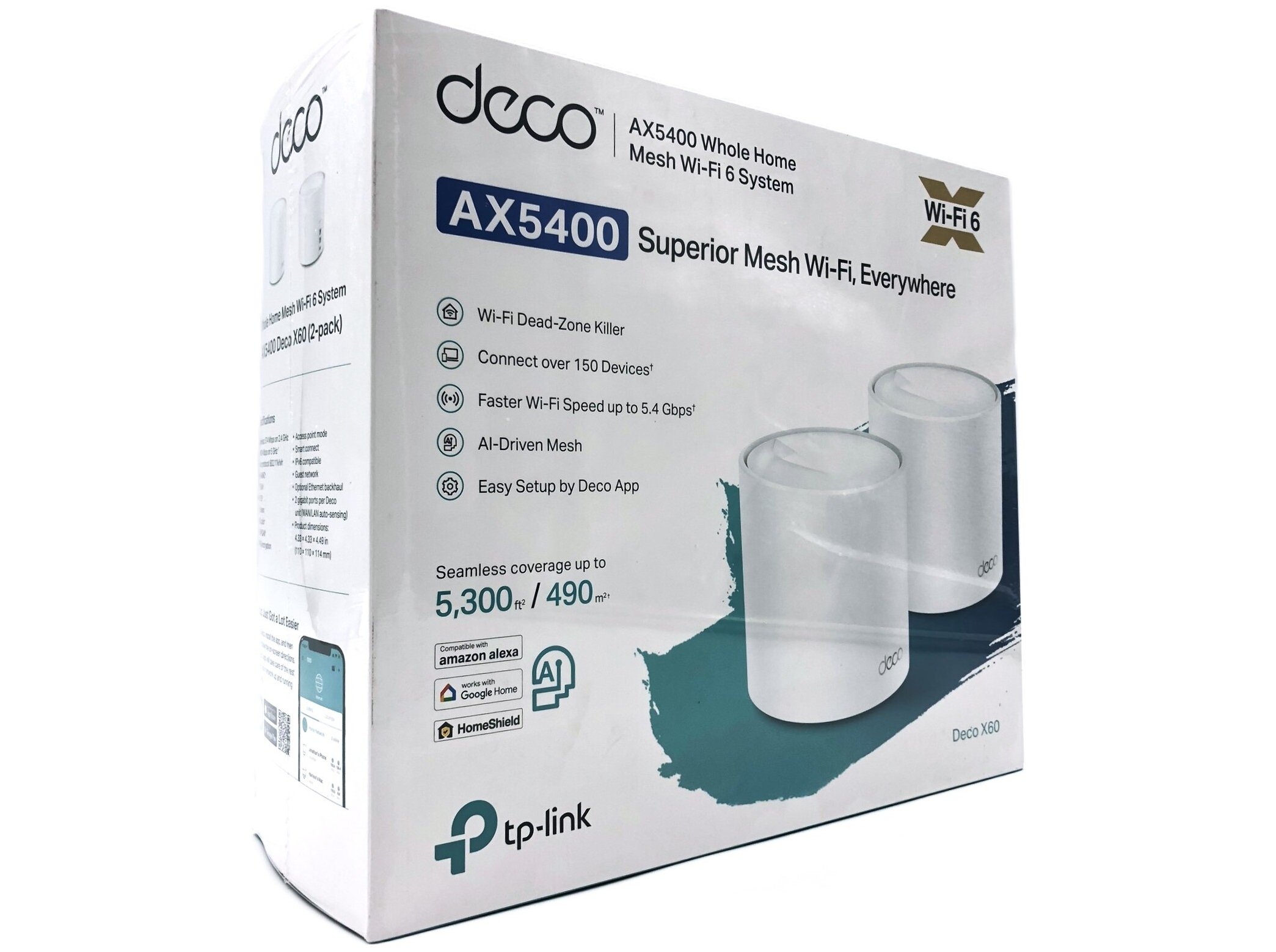 TP-Link Deco X60 (2-pack) AX3000 - Mesh router Wi-Fi 6