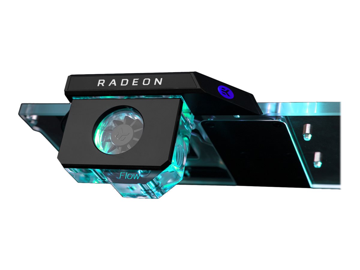 EkWaterBlocks EK-Quantum Scalar Flow Indicator Top-To-Bottom D-RGB Vandflowindikator til væskekølesystem 1-pack Sort Transparent