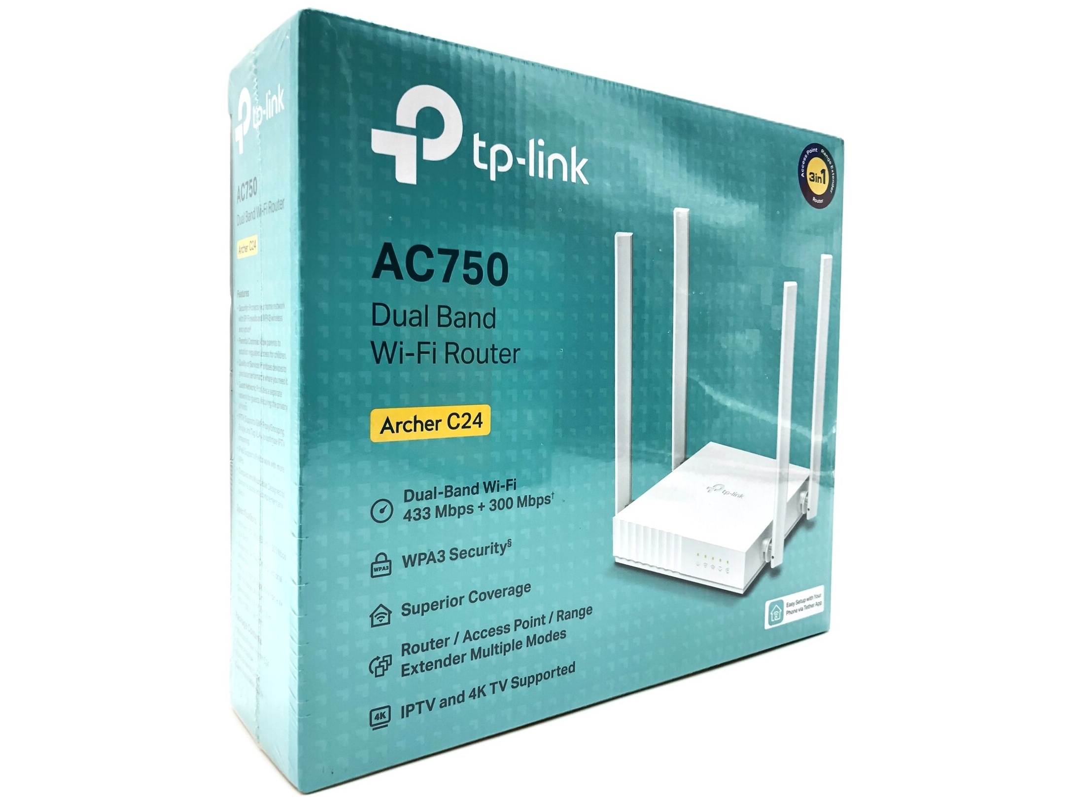 TP-Link Archer C24 AC750 Dual-Band Wi-Fi Router - Wireless router Wi-Fi 5