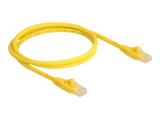 DeLOCK CAT 6a Ikke afskærmet parsnoet (UTP) 1m Patchkabel Yellow