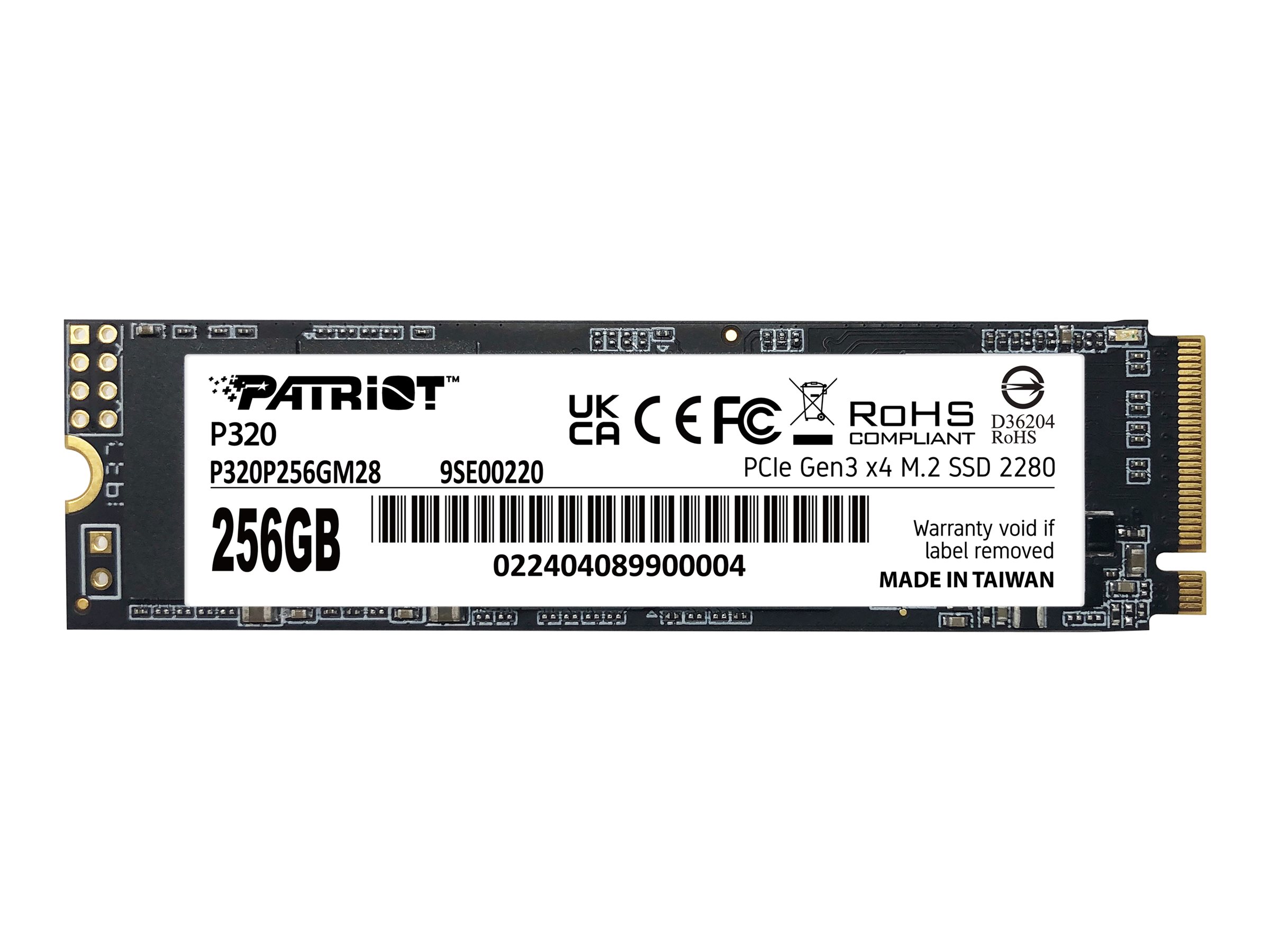 Patriot SSD P320 256GB M.2 PCI Express 3.0 x4 (NVMe)