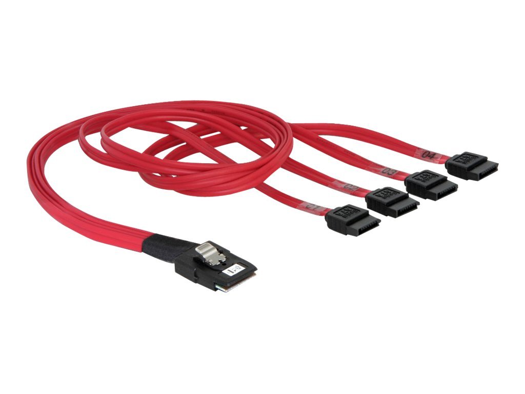 Delock - ATA/SAS-kabel - 4-Lane - SATA (hun) til 36 pin 4i Mini MultiLane (han) - 50 cm