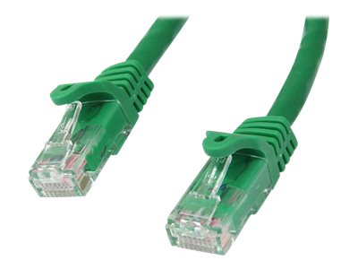StarTech.com 2m CAT6 Cable - Green Snagless CAT 6 Wire - 100W RJ45 UTP 650MHz Category 6 Network Patch Cord UL/TIA (N6PATC2MGN) CAT 6 Ikke afskærmet