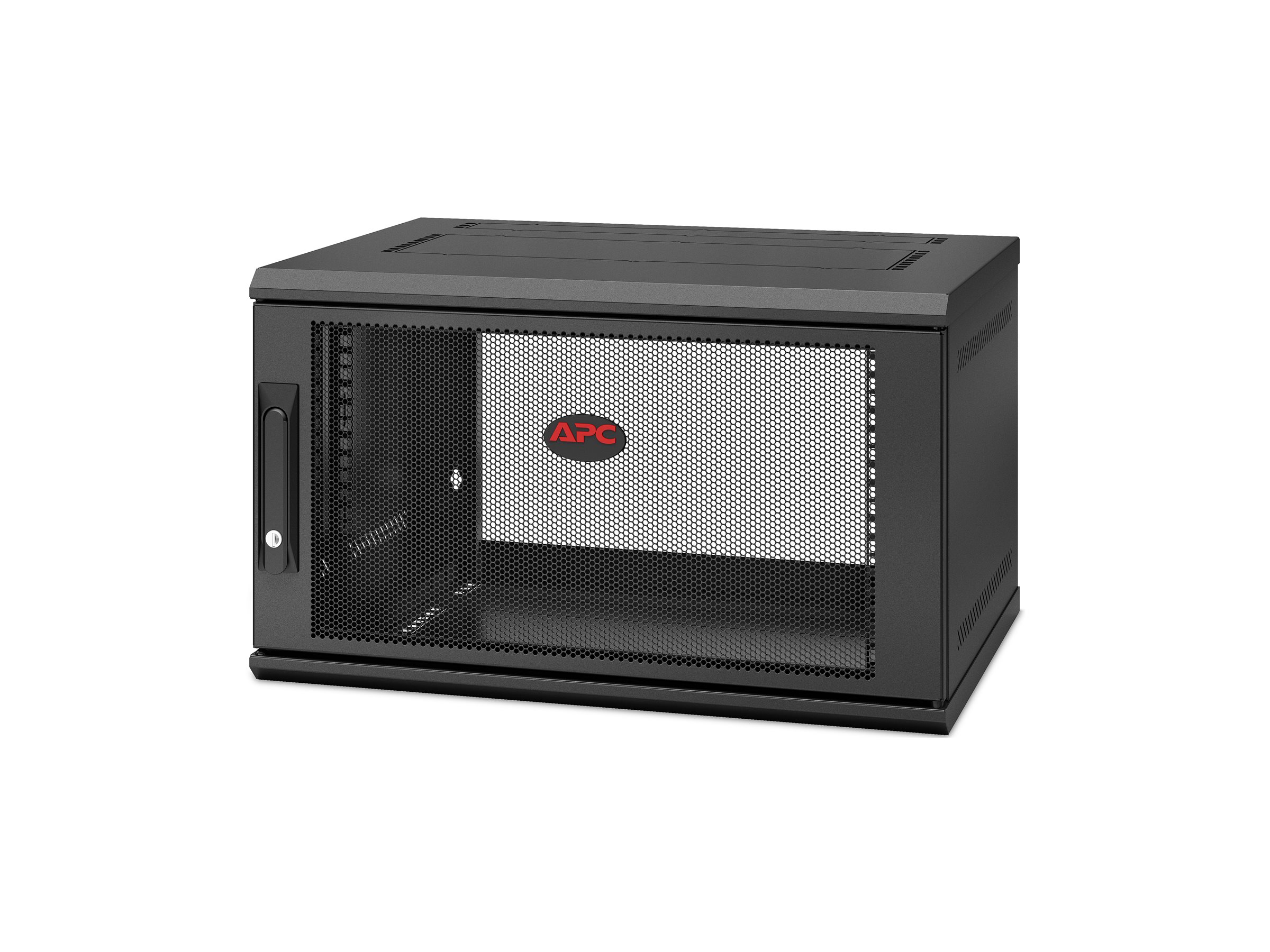Apc Netshelter Wx 6u Single Hinged Wall-mount Enclosure 400mm Deep Vægmonteret Stativ Sort