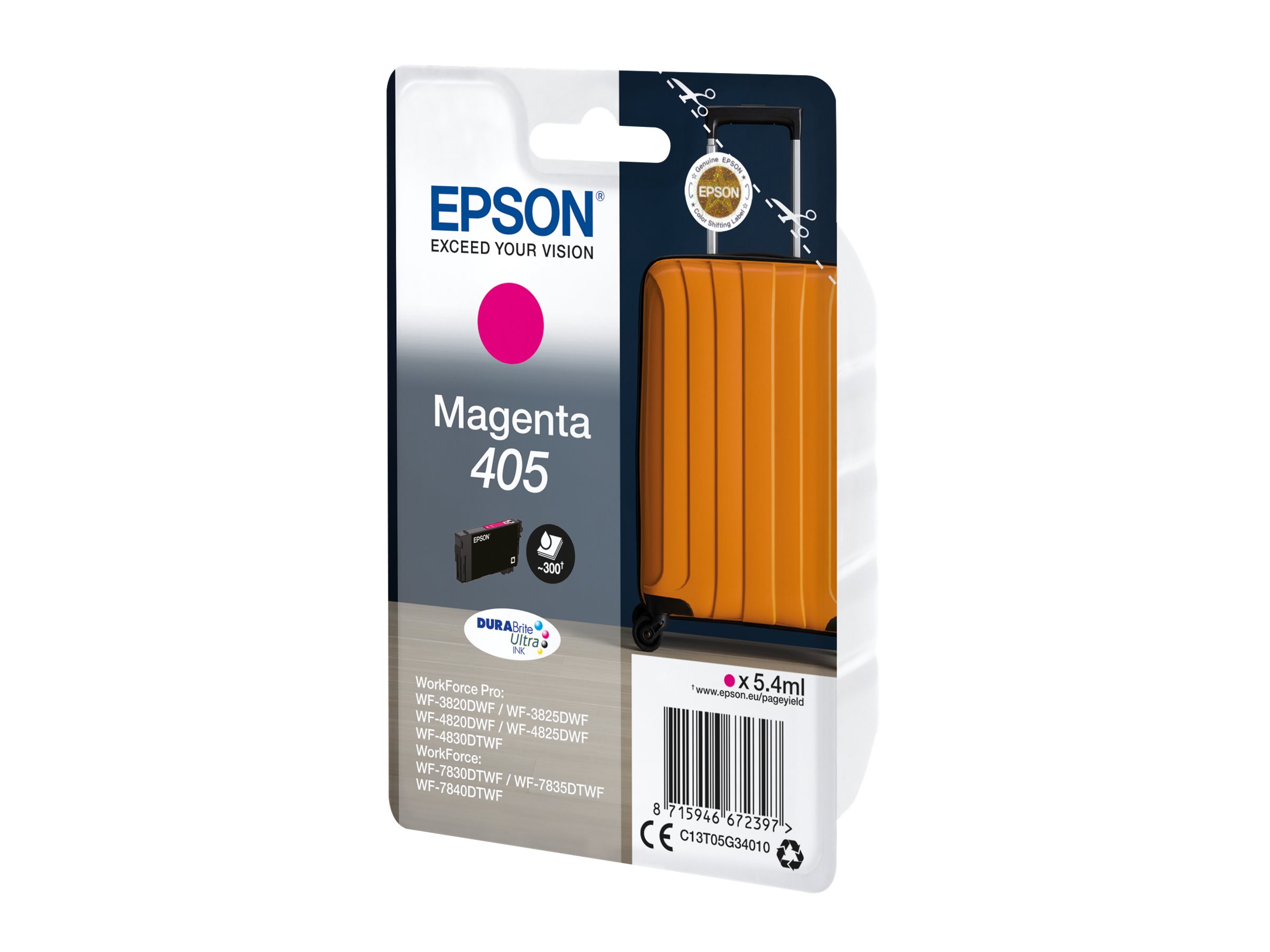 Epson 405 Magenta - original blækpatron, 8 stk. (54 ml)