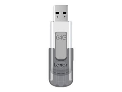 Lexar JumpDrive V100 64GB USB 3.0 USB stick Grå Hvid