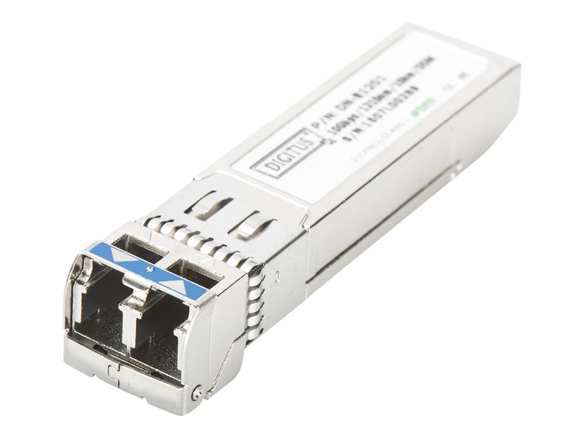 DIGITUS HP-kompatibel SFP+ transceiver 10G SM 1310 nm 10 km med DDM