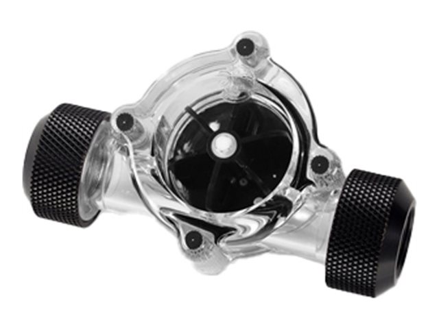 Bitspower - Flydende kølesystem-flowmåler - 12 V - mat sort, klar