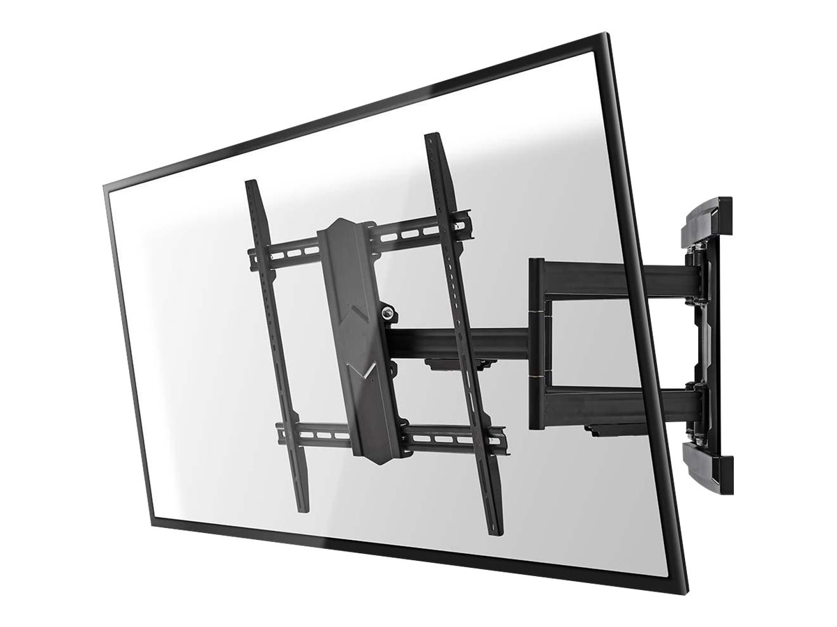 Nedis - Fuld Motion TV Vægbeslag | 43 - 100 " | Maksimal vægt: 70 kg | Vipbar | Kan drejes | Minimum vægafstand: 70 mm | Maksimal vægafstand: 800 mm | 3 Drejepunkt(er) | Stål | Sort - TVWM6570BK