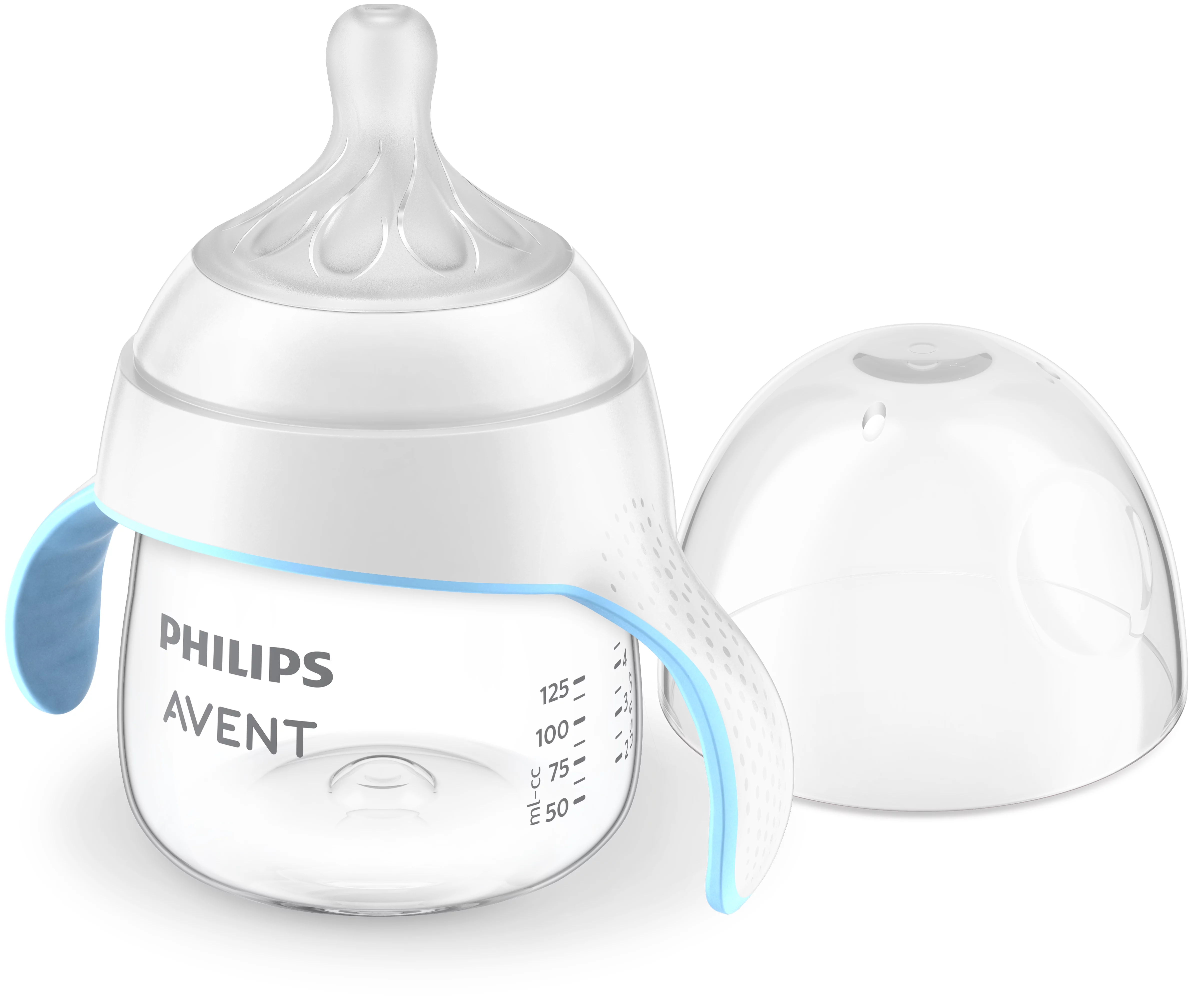 Philips AVENT Natural Response SCF263/61 Øvebæger, Tudfri kop, Transparent, Hvid, Polypropylen (PP), Dreng/Pige, 12 måned(er), 150 ml