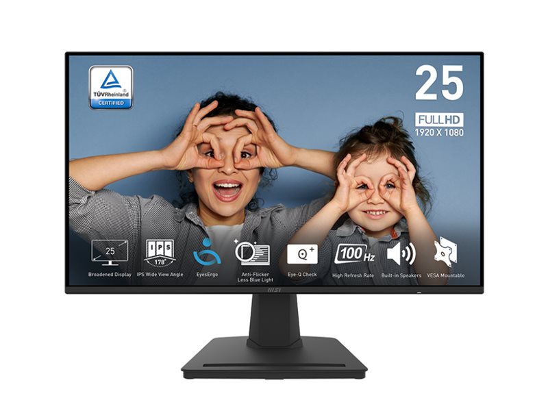 MSI PRO MP252 computer monitor 62.2 cm (24.5 ) 1920 x 1080 pixels Full HD LED Black