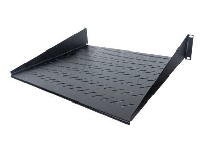 Intellinet 19" Cantilever Shelf, 2U, 2-Point Front Mount, 400mm Depth, Vented, Black Rackhylde Sort