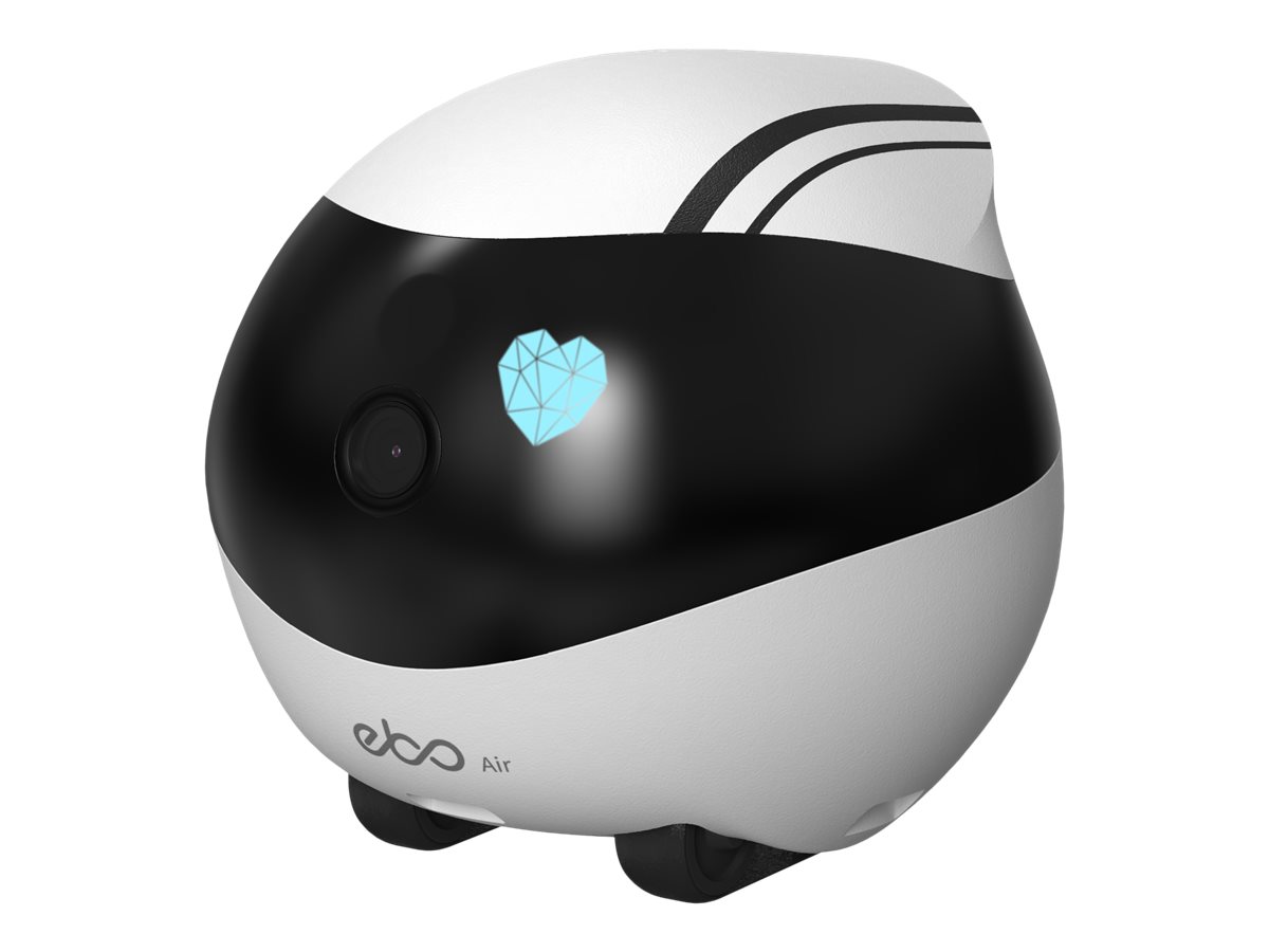 ENABOT EBO AIR - AI-powered Moving Cam for Indoor Security - RC - Wi-Fi - sort, hvid