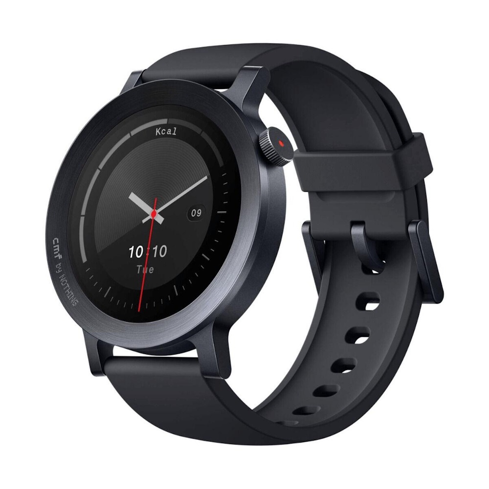 CMF Watch 3 Pro - Metal - smart ur med rem - flydende silikone - håndledsstørrelse: op til 258 mm - display 1.43 - Bluetooth - 51.9 g - mørkegrå
