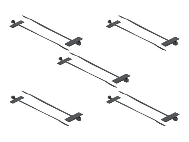 Delock Cable Tie with Label Tap - Kabelbånd - 10 cm - sort (pakke med 10)