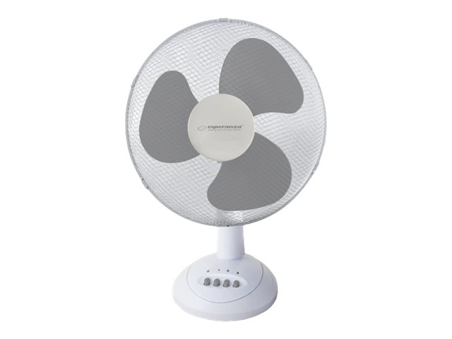 Esperanza CHINOOK - Køleventilator - på bord - 30 cm - hvid/grå