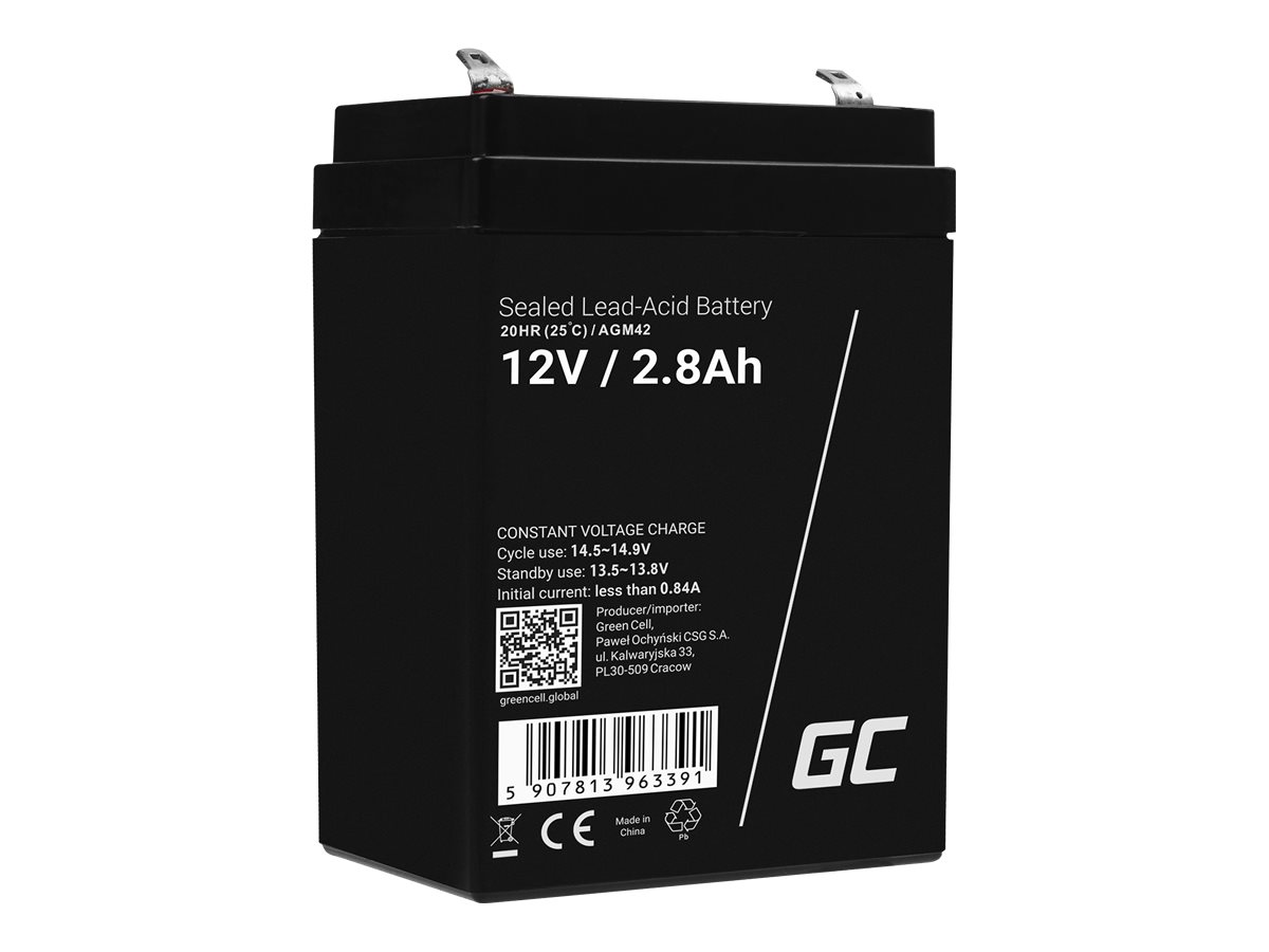 Green Cell Alarm system battery Blysyre 2.8Ah