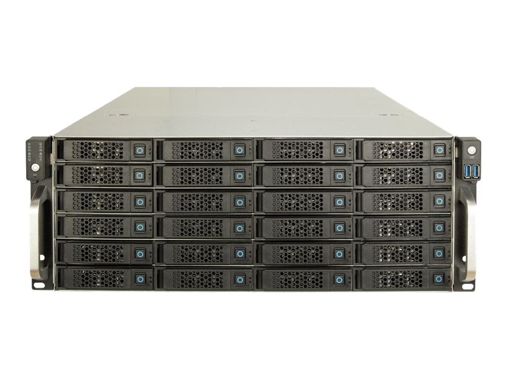 Inter-Tech IPC 4U-4736 - Rack-monterbar - 4U - SSI EEB - ingen strømforsyning (ATX) - USB
