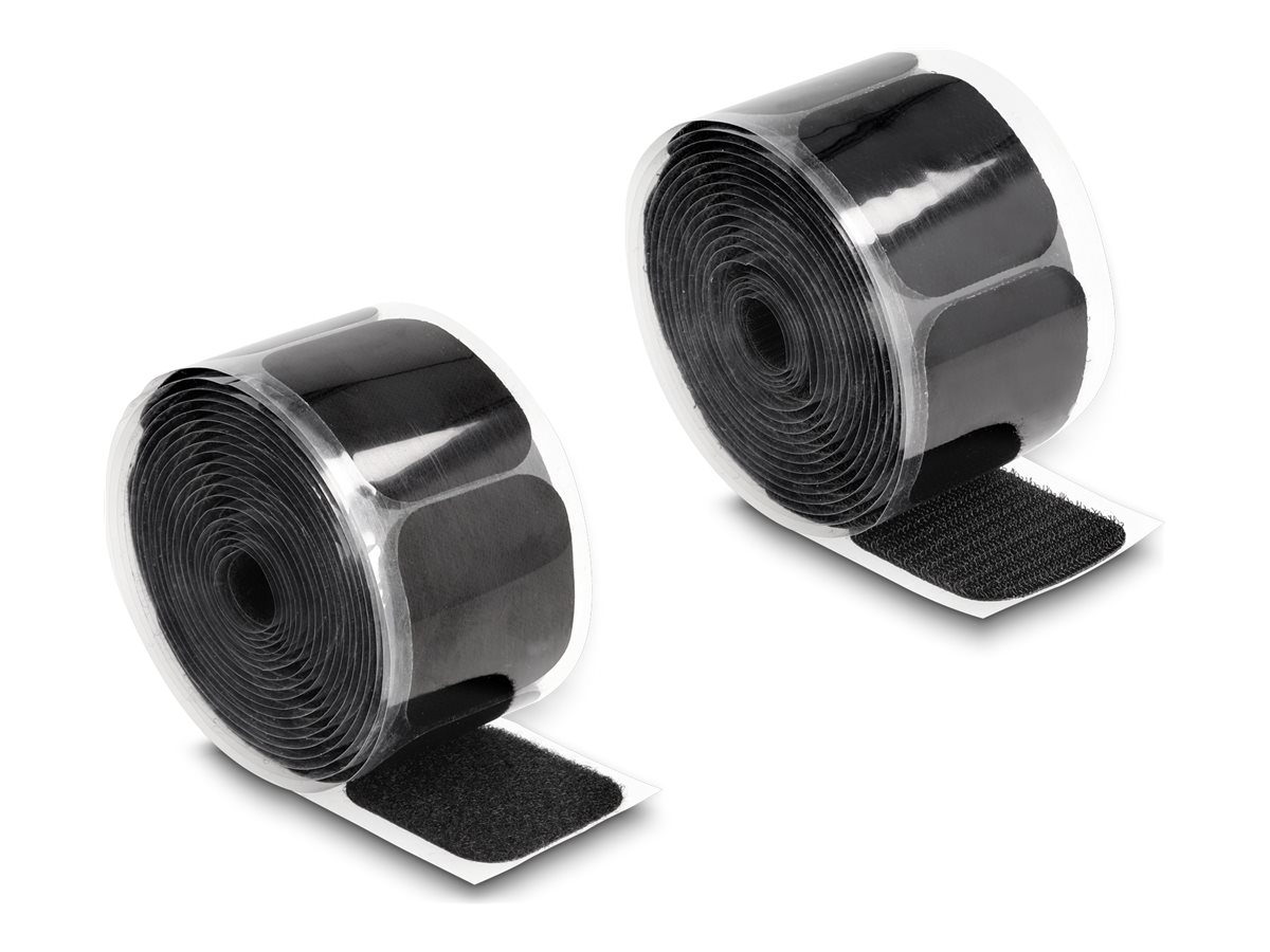 Delock - Krog og løkke-pude - 5 m - sort