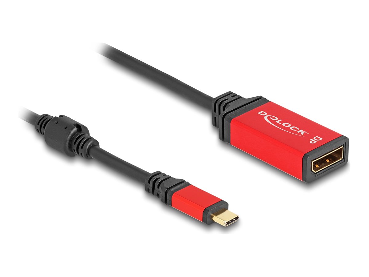 Delock Videoadapterkabel 20cm Sort Rød
