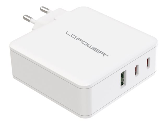 LC Power LC-GAN-100 power adapter - GaN - USB 2 x USB-C - 100 Watt