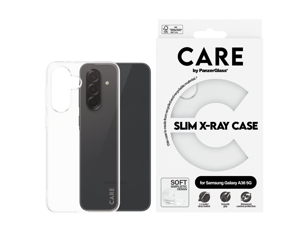 PanzerGlass CARE by Fashionable Case Transparent X-Ray Soft Basic Samsung Galaxy A36 5G Beskyttelsescover Transparent
