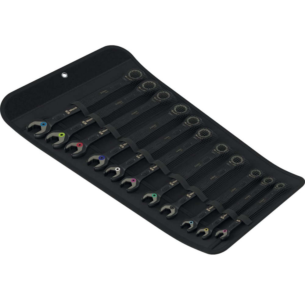 Wera 6000 Joker Black Edition Ringgaffelnøgler med skralde 11-dele