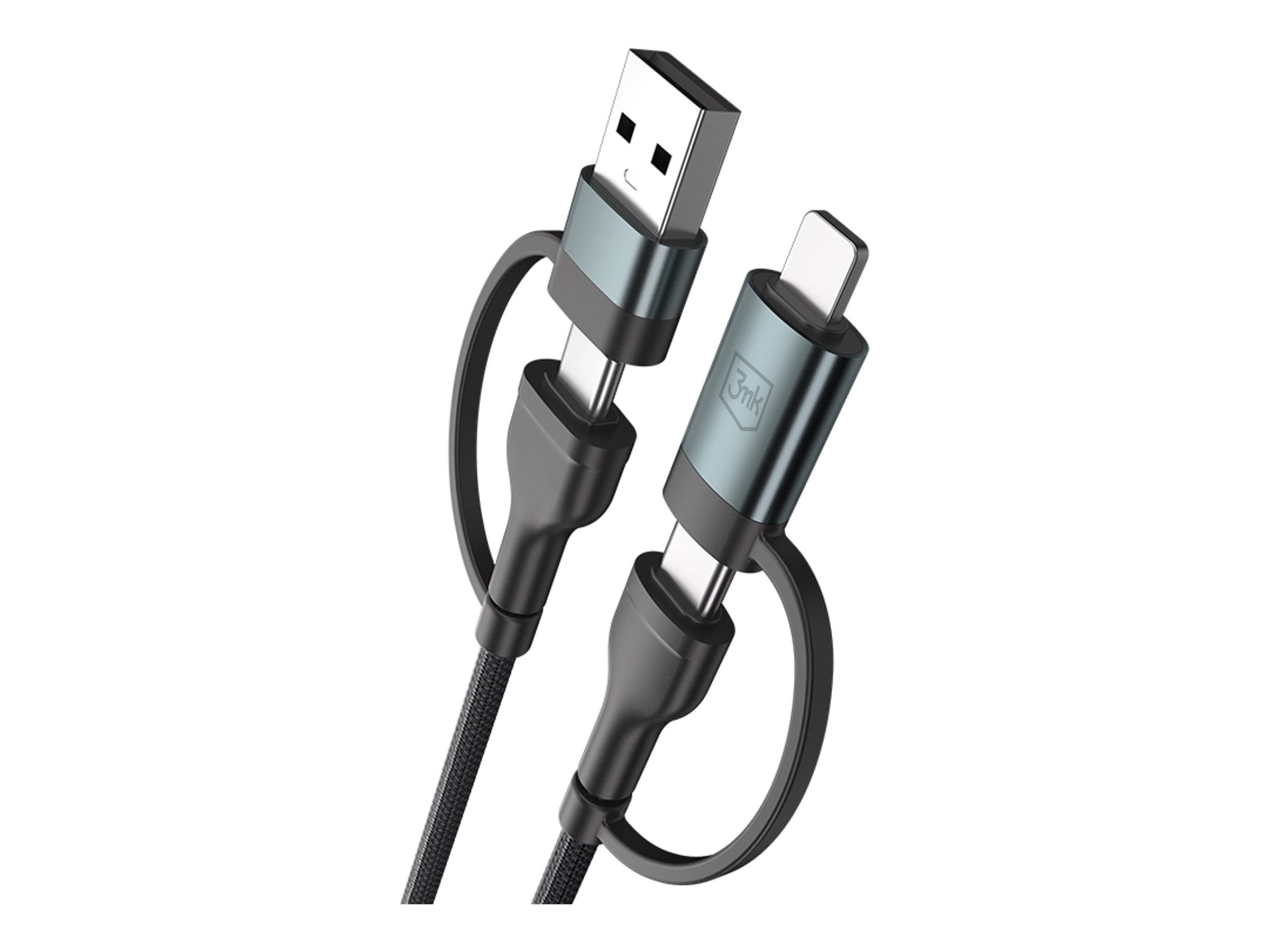 3mk Hyper Cable N-SERIES USB 2.0 USB-kabelkit Sort