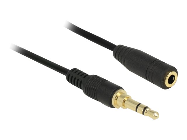Delock Forlængerkabel til audio 2m Sort