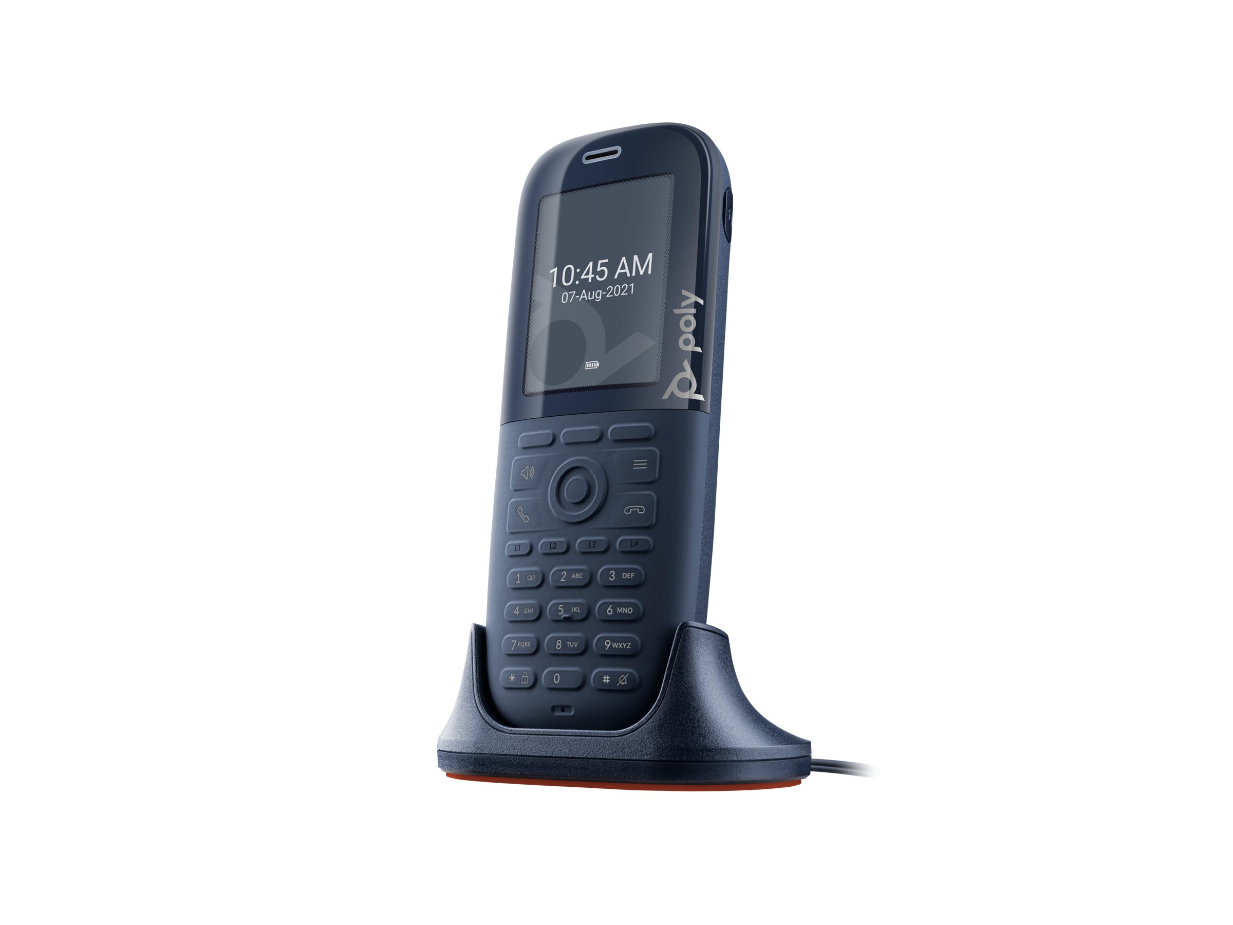 HP Poly Rove 30 - Ekstra trådløst håndsæt med opkalds-ID/opkald venter - DECT - 3-vejs opkaldskapacitet - 10 linier - sort