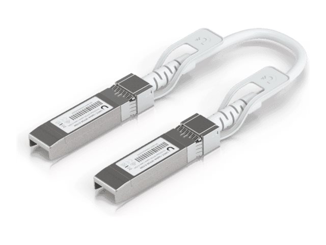 Ubiquiti UniFi 1-25G Auto Direct Attach Uplink Cable 15cm (10-Pack) - Hvid - 0.1m