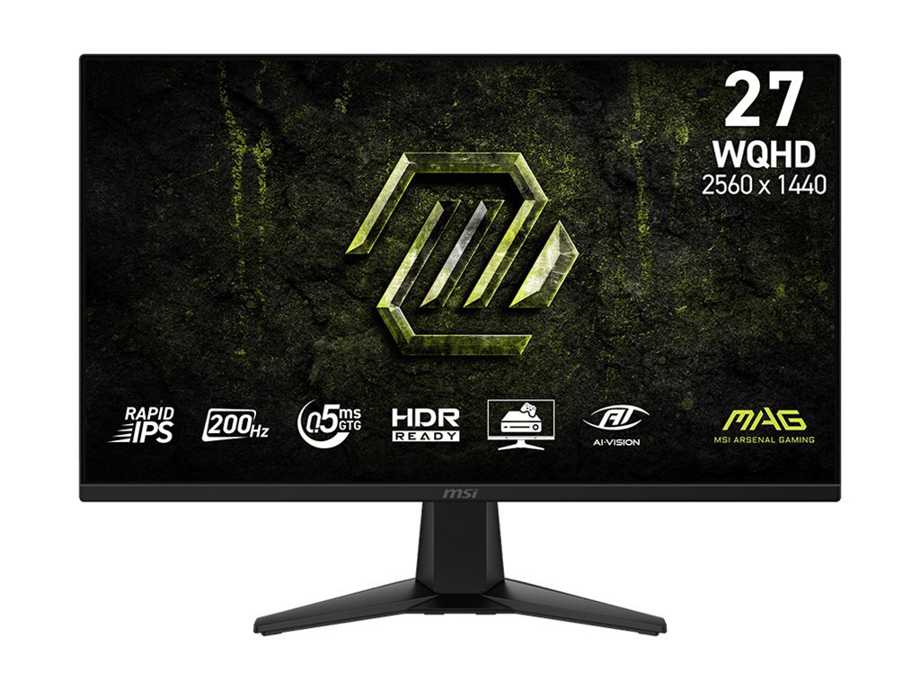 MSI MAG 275QF E20 27" Rapid IPS 2560 x 1440 (2K) HDMI DisplayPort 200 Hz