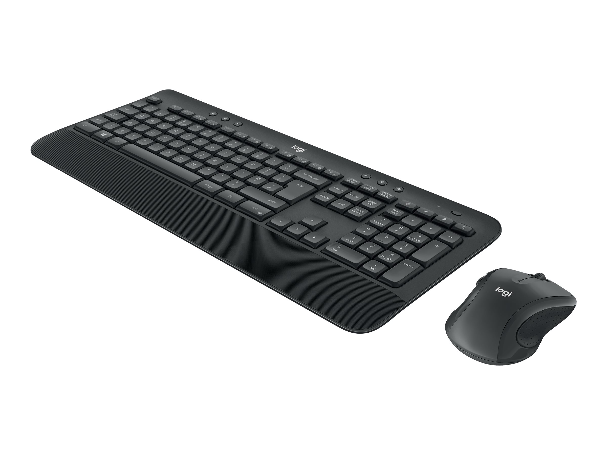 Logitech MK545 Adv Keybrd&Mouse US Intl - Tastatur & Mus sæt - Universal - Sort