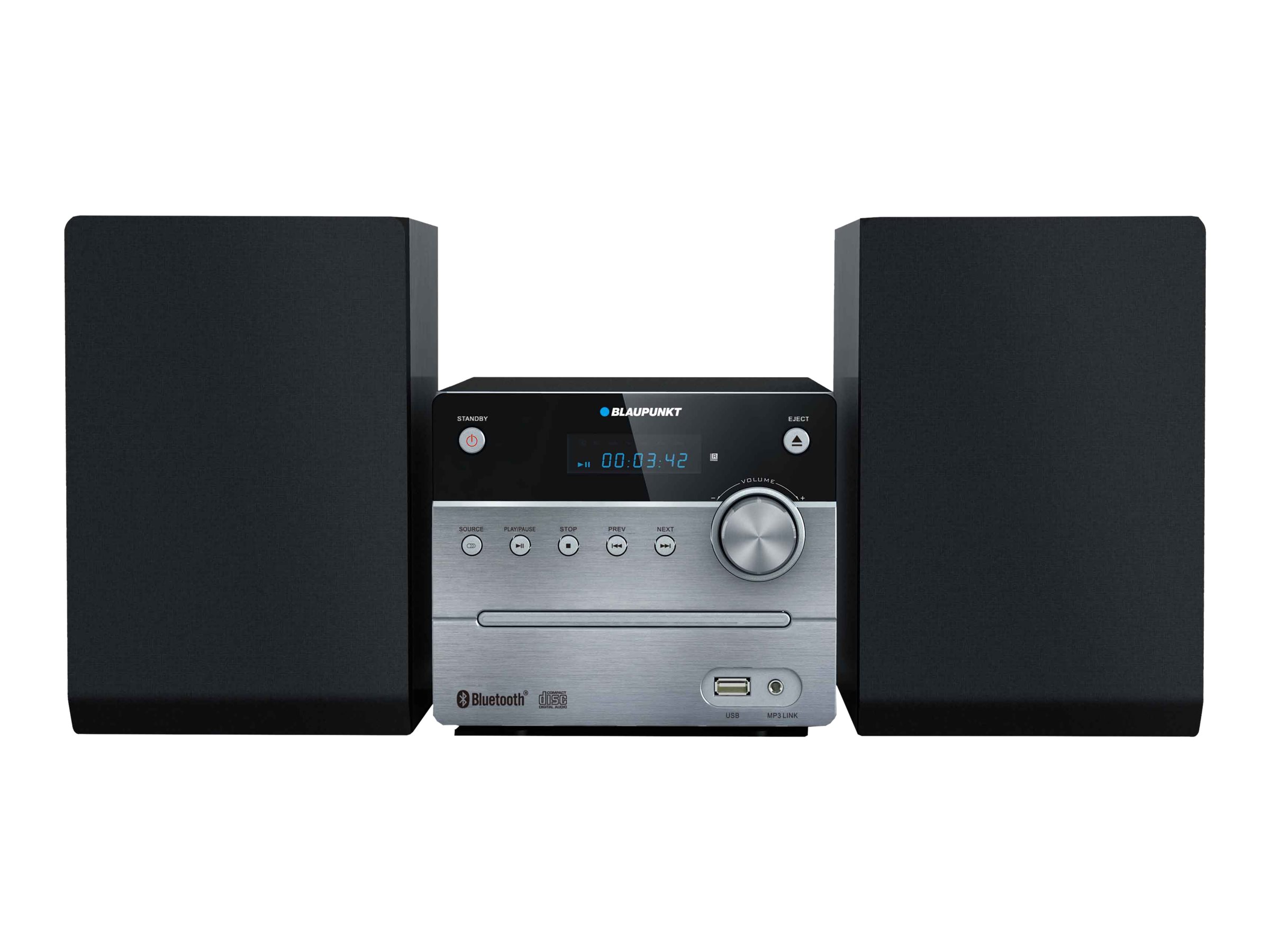 Blaupunkt MS12BT, Home audio micro system, Sort, 5 W, FM,PLL, LED, 3,5 mm