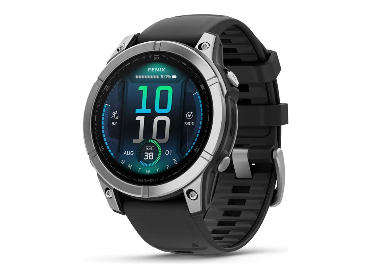 Garmin fenix E 47mm GPS (rustfrit stål/grafit)