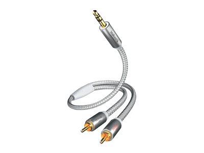 in-akustik Premium Audio Audiokabel 1.5m Sølv Hvid