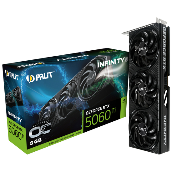 Palit GeForce RTX 5060 Ti Infinity 3 OC NVIDIA GeForce RTX 5060 Ti 8GB