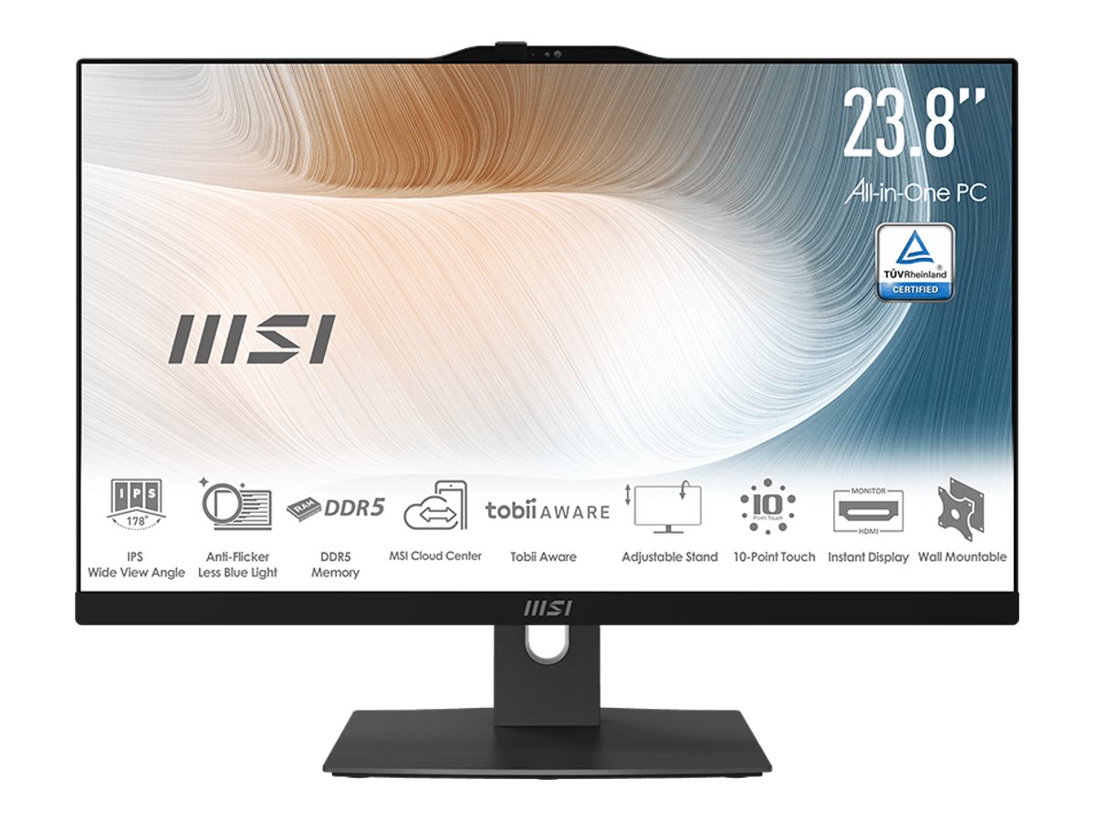 MSI Modern AM242P 1M 2274EU AIO Core 5 120U 16GB 512GB Intel Graphics Windows 11 Pro
