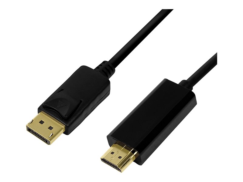 DisplayPort cable, DP 1.2 to HDMI 1.4, black, 5m
