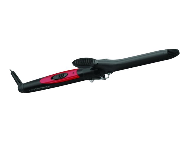 Krøllejern Esperanza EBL004 - keramisk, 180 °C, 25 W, 1,7 m - sort