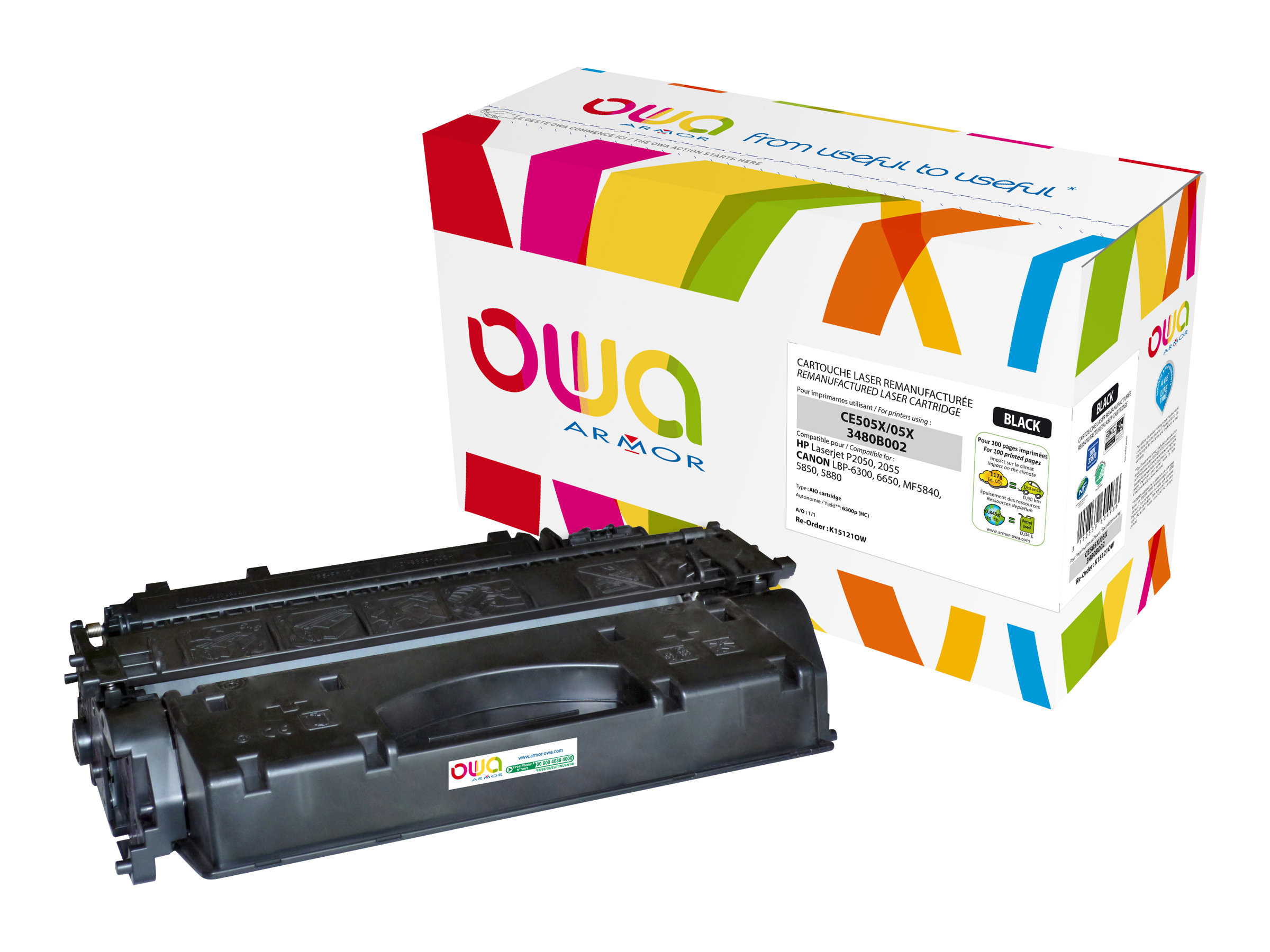 OWA Sort 6500 sider Toner K15121OW