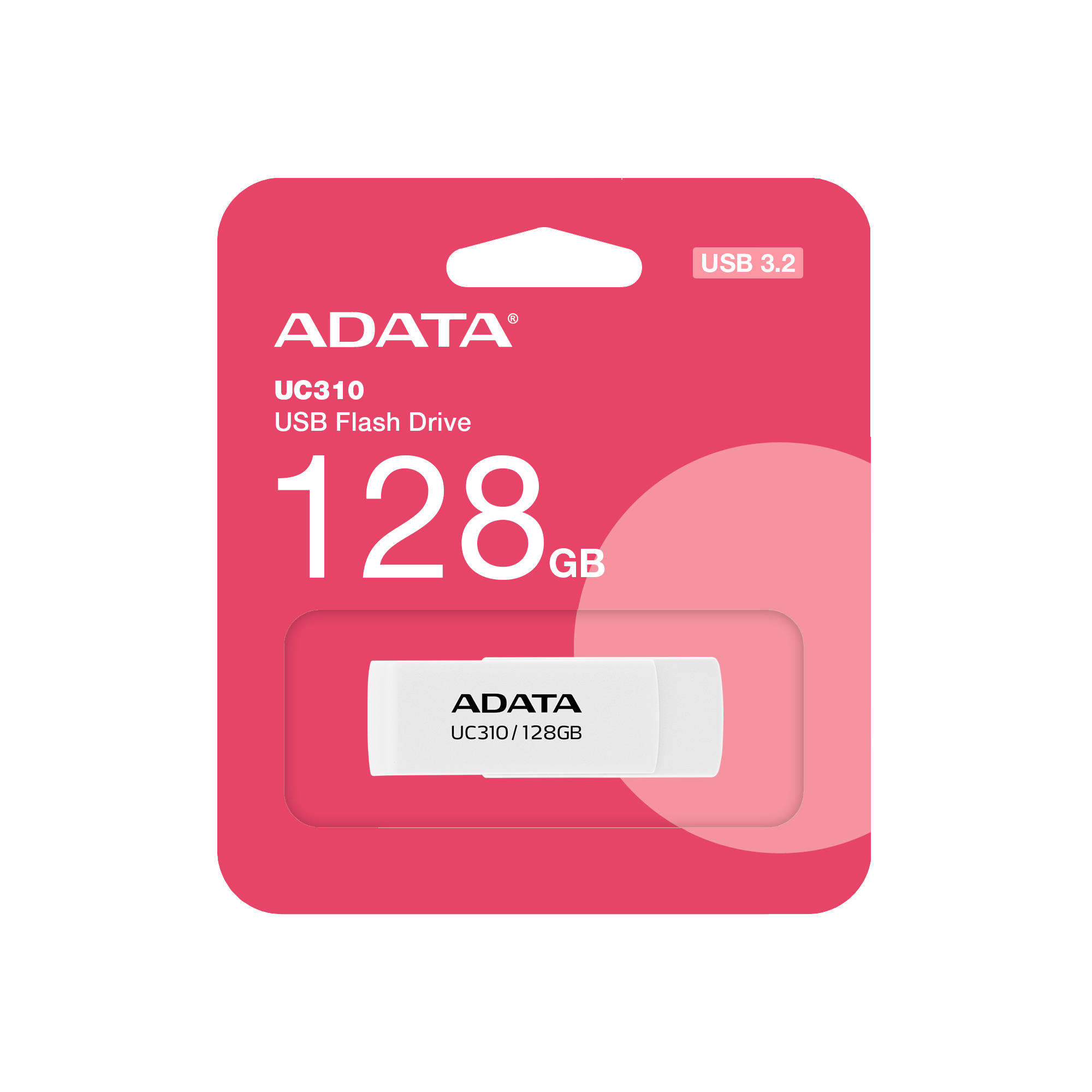 ADATA UC310 128GB USB 3.2 Gen 1 USB stick Hvid