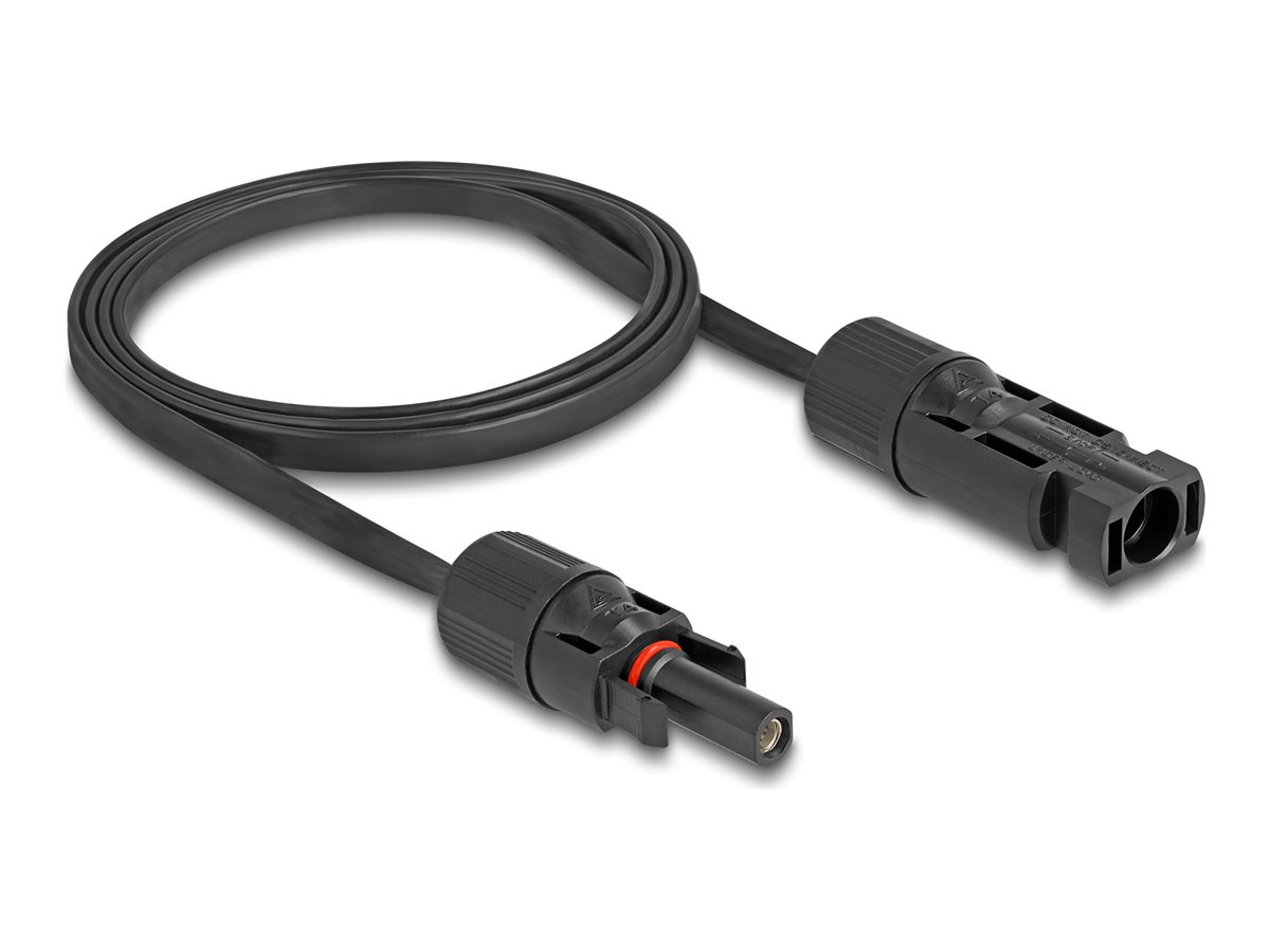 DeLOCK DL4 (male) - DL4 (female) Sort 1m Forlængerkabel til strøm