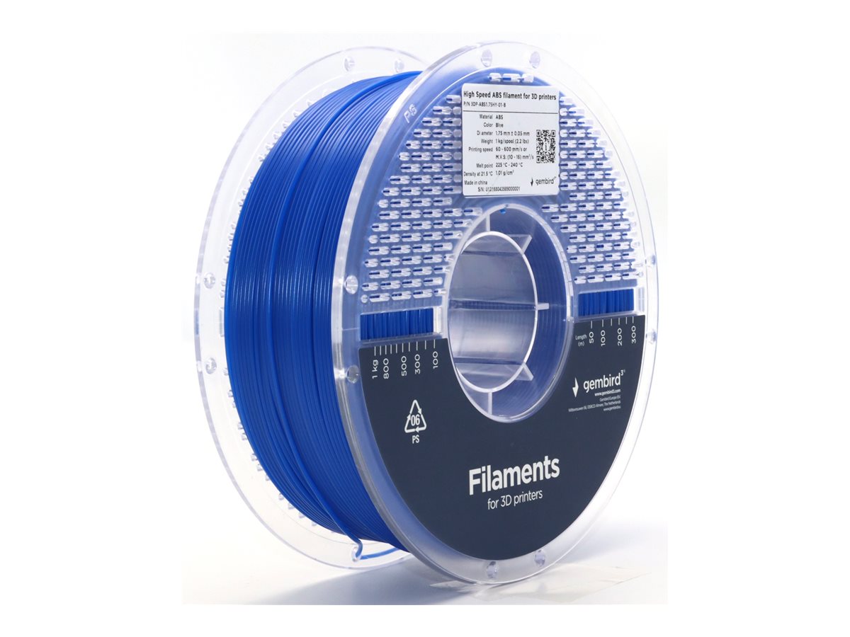 Gembird High Speed ABS - Blå - 1.75mm ø - 1 kg