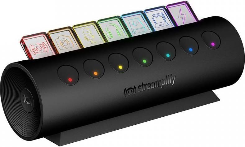 Streamplify HUB CTRL 7 Slot, RGB, 12V - Sort USB Hub - GEEKD.dk