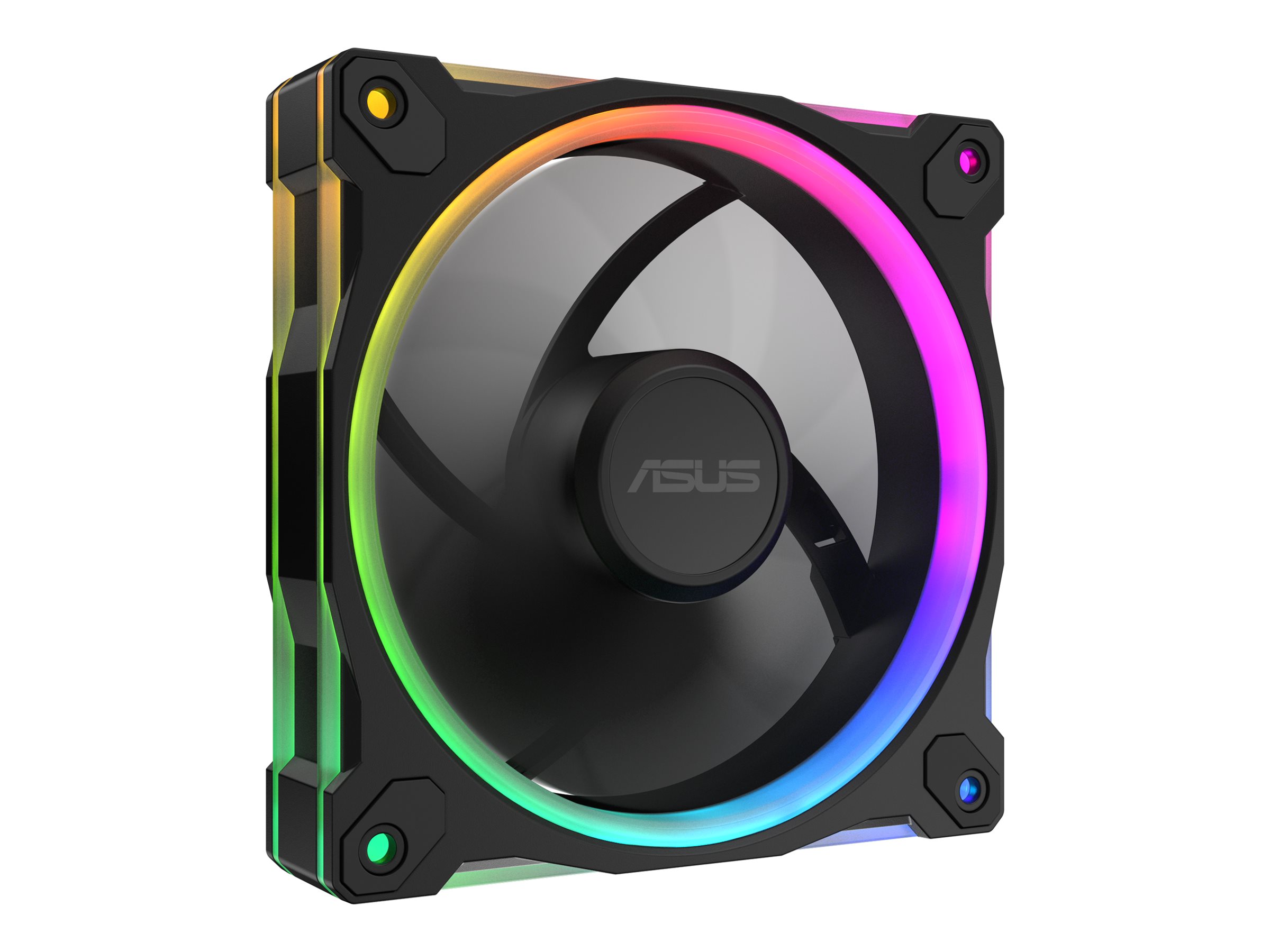 ASUS Prime MR120 Fan ARGB Reverse Black - Sort med RGB LED lys