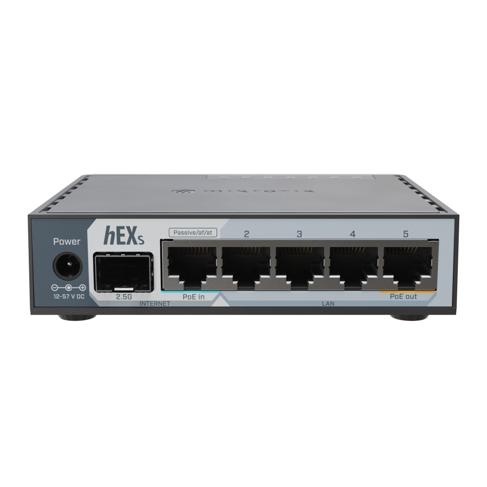 MikroTik hEX S - 2025 Edition - router 5-port switch - 1GbE, 2.5GbE