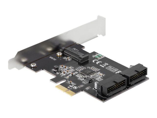 DeLock PCI Express Card to 2 x internal USB 3.0 Pin Header USB-adapter PCI Express 2.0 x1 5Gbps