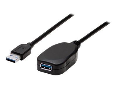 Manhattan USB 3.0 USB forlængerkabel 5m Sort