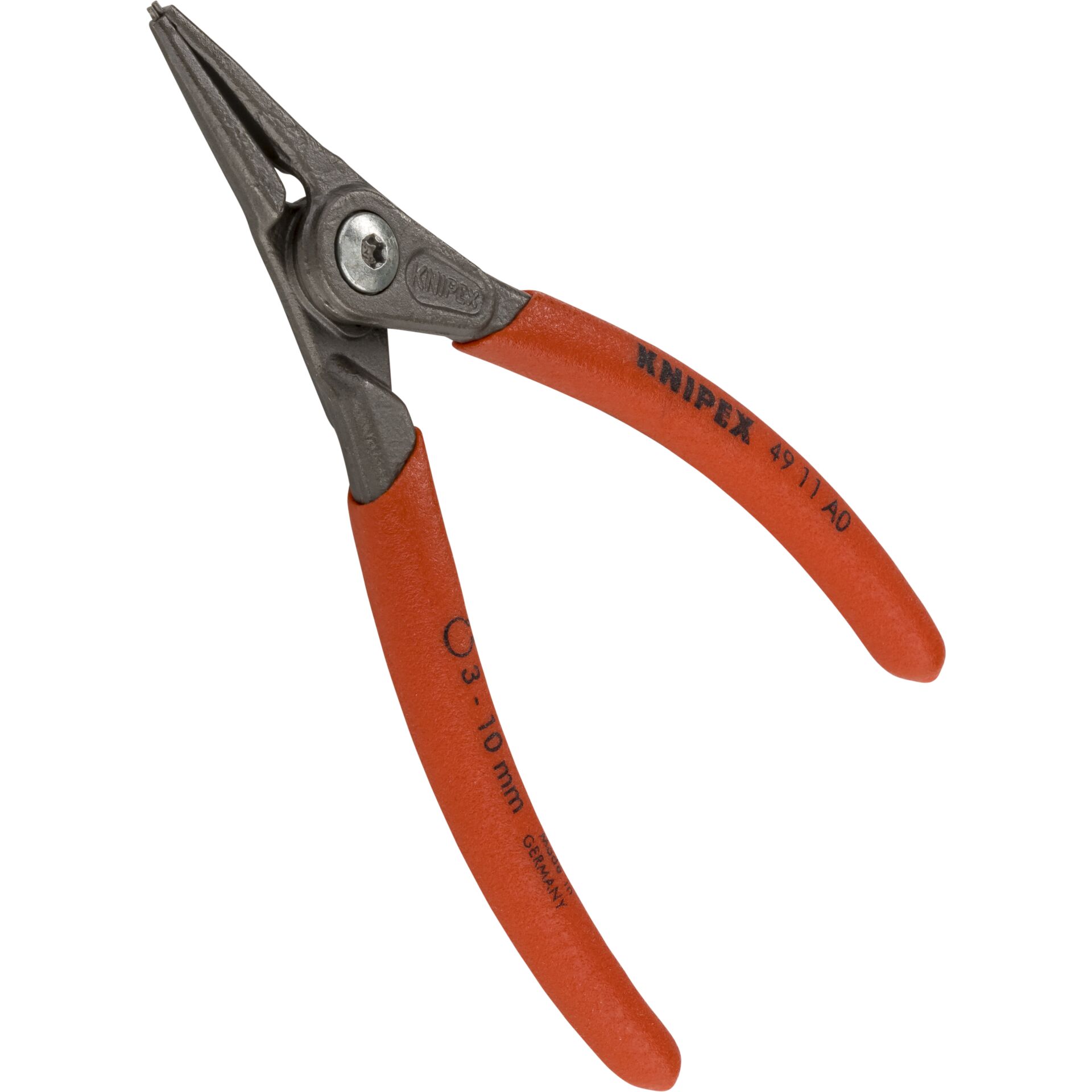 Knipex 49 11 A0, Cirkeltænger, Krom-vanadium-stål, Plast, Rød, 140 mm, 101 g